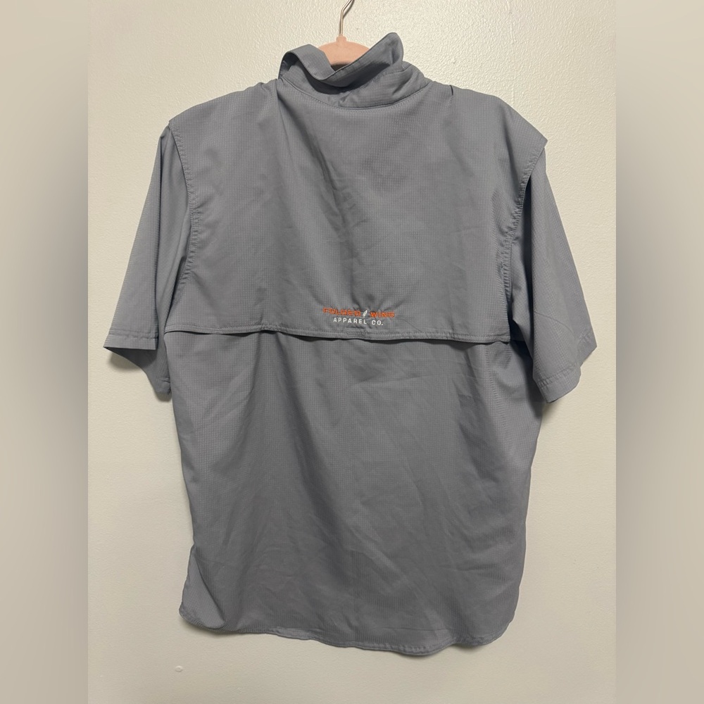 Folded Wing Button Down In Gray - Picture 2 of 7